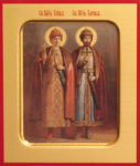 Благоверные князья Борис (во Святом Крещении Роман) и Глеб (во Святом Крещении Давид)